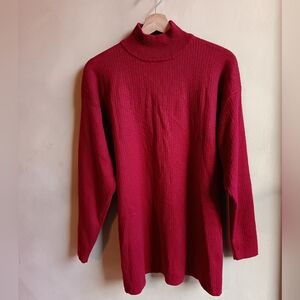 Designer Diane Von Fürstenberg Wool Blend Red Sweater